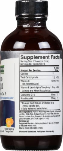 Nature's Answer Liquid Co-Q10 Natural Tangerine Perspective: right