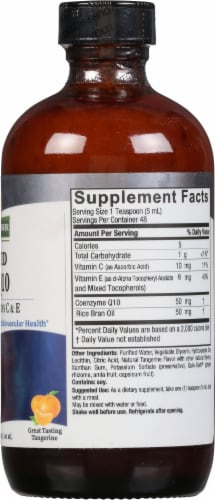 Nature's Answer Liquid Co-Q10 with Vitamin E & C Dietary Supplement Perspective: right