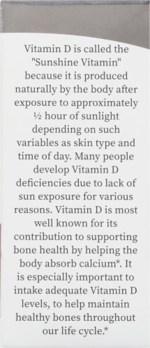 Nature's Answer Vitamin D-3 Drops Perspective: right