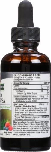 Nature's Answer Platinum Green Tea Liquid Dietary Supplement Perspective: right