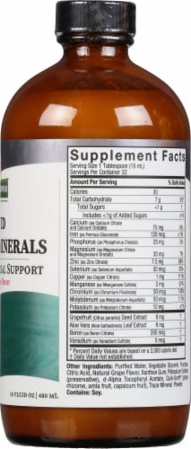 Nature's Answer Liquid Multiple Minerals Grape Perspective: right