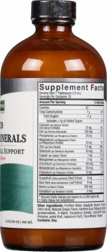 Nature's Answer Liquid Multiple Minerals Grape Perspective: right