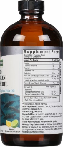 Nature's Answer Norwegian Cod Liver Oil Orange Flavored Dietary Supplement Perspective: right