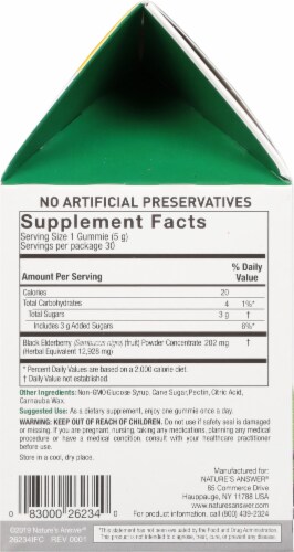 Nature's Answer Sambucus 7X Strength Mega Gummies Perspective: right