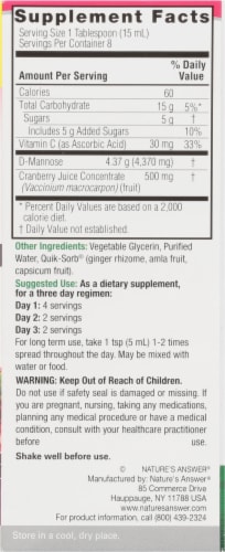 Nature's Answer UT Answer Dietary Supplement Liquid Perspective: right