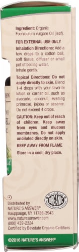 Nature's Answer® Fennel Essential Oil Perspective: right