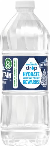 Ice Mountain® 100% Natural Spring Bottled Water Perspective: right