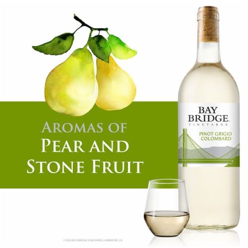 Bay Bridge® Pinot Grigio / Colombard White Wine Perspective: right