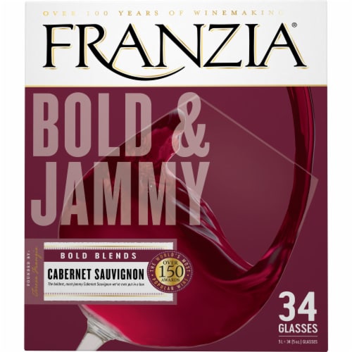 Franzia Bold Blends Bold & Jammy Cabernet Sauvignon Red Wine Perspective: right