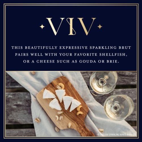 Viv Brut Sparkling California Wine Perspective: right