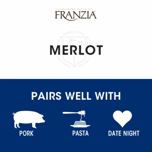 Franzia Vintner Select Merlot Red Wine Perspective: right