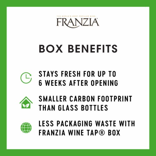 Franzia Crisp White Blend Wine Box Perspective: right
