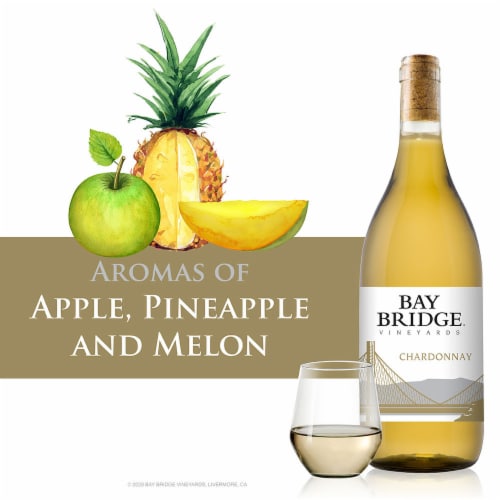 Bay Bridge Chardonnay White Wine Perspective: right