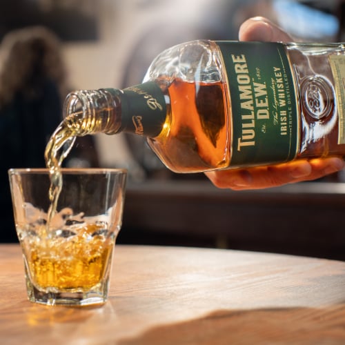 Tullamore D.E.W. Triple Distilled Irish Whiskey Perspective: right