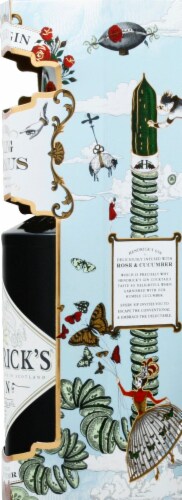 Hendrick’s Cucumber Curling Apparatus Gin Perspective: right