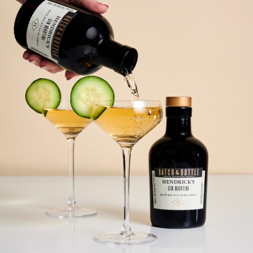 Batch & Bottle Hendrick's Gin Martini Ready to Drink Cocktail Single Bottle Perspective: right