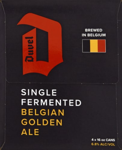 Duvel Single Fermented Belgian Golden Ale Perspective: right