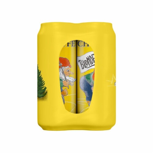 La Chouffe Golden Ale Import Beer 4pk Cans Perspective: right
