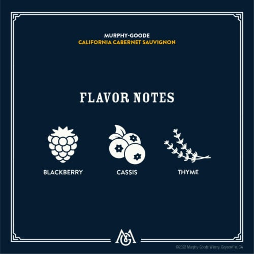 Murphy-Goode California Cabernet Sauvignon Red Wine Perspective: right