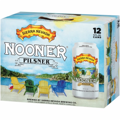 Sierra Nevada Brewing Co. Nooner Pilsner Beer Perspective: right