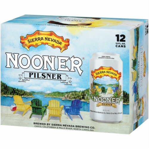 Sierra Nevada Brewing Co. Nooner Pilsner Beer Perspective: right