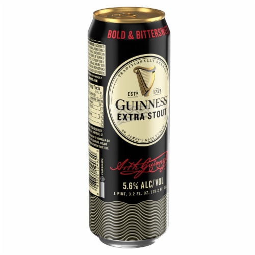 Guinness Extra Stout Beer Perspective: right