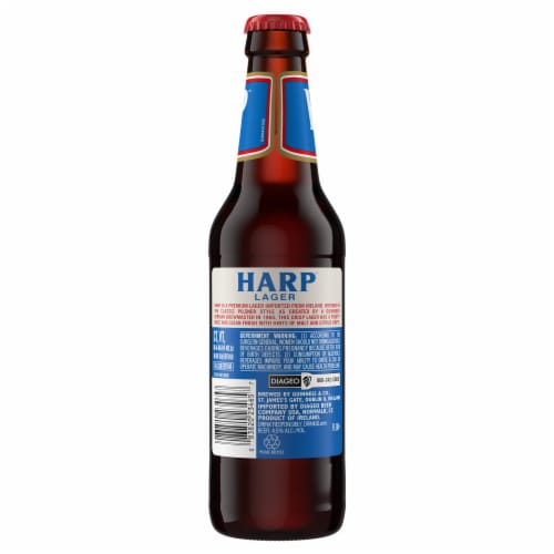 Harp Lager Beer Perspective: right