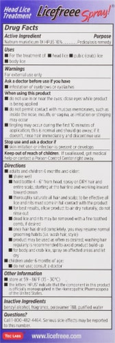 Licefreee Spray Instant Head Lice Treatement Perspective: right