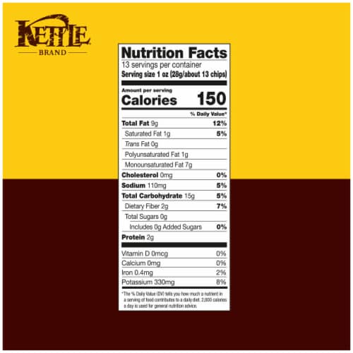 Kettle Brand® Sea Salt Kettle Potato Chips Party Size Perspective: right