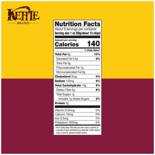 Kettle Brand Potato Chips Bourbon BBQ Kettle Chips Perspective: right