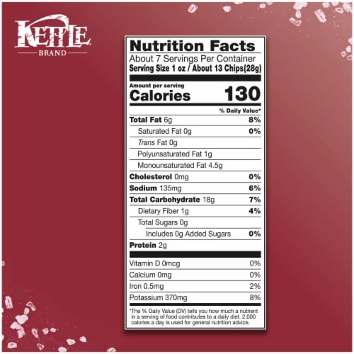 Kettle Brand® Himalayan Salt Air Fried Kettle Potato Chips Perspective: right