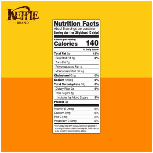Kettle® Brand Honey Dijon Kettle Potato Chips Perspective: right