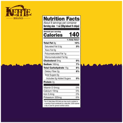 Kettle Brand Potato Chips Krinkle Cut Truffle Oil & Sea Salt Kettle Chips Perspective: right