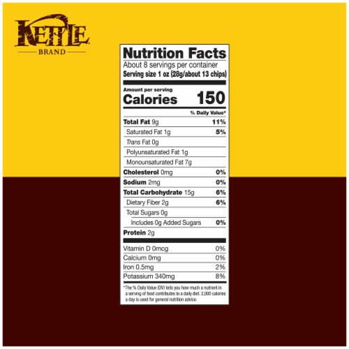 Kettle Brand® Unsalted Kettle Potato Chips Perspective: right