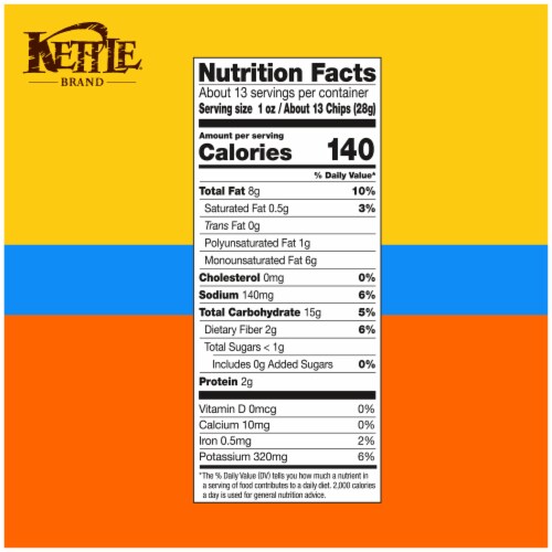 Kettle Brand Potato Chips Buffalo Bleu Flavored Kettle Chips Perspective: right
