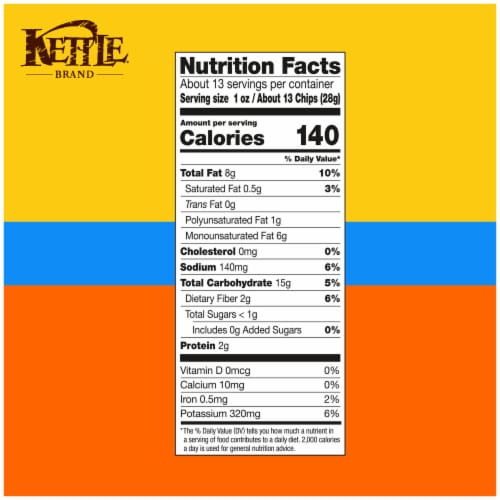 Kettle Brand Potato Chips Buffalo Bleu Flavored Kettle Chips Perspective: right