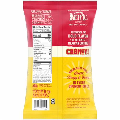 Kettle Brand Limited Edition Chamoy Flavored Potato Chips Perspective: right