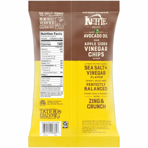 Kettle Brand Made With Avocado Oil Apple Cider Vinegar Chips