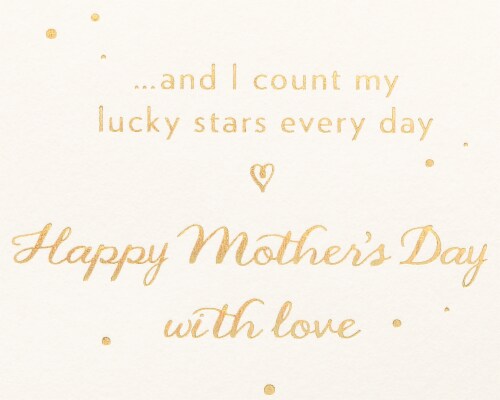 Papyrus Mother's Day Card for Wife (Our Little Galaxy) Perspective: right