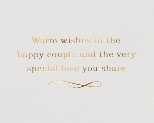 Papyrus Wedding Card for Couple (Champagne Toast) Perspective: right
