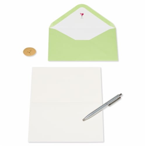 Papyrus Blank Card (Wine Bottles) Perspective: right