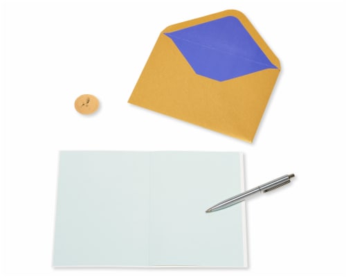 Papyrus Blank Thinking of You Card (Watercolor Trees) Perspective: right