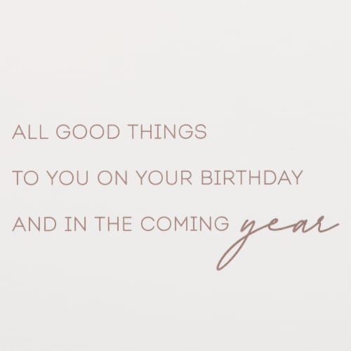 Papyrus Birthday Card (Good Things) Perspective: right