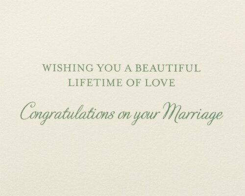 Papyrus Wedding Card for Couple (White Flowers) Perspective: right