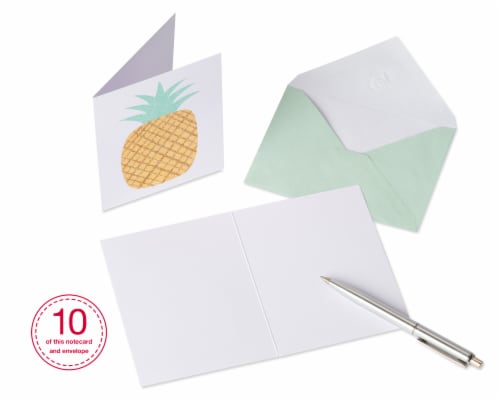 American Greetings Pineapple Blank Cards and Envelopes (#17) Perspective: right