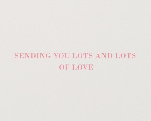 Papyrus Valentine’s Day Card (Sending Love) Perspective: right