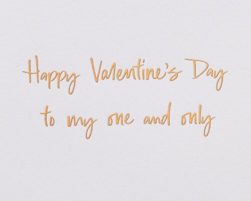 Papyrus Romantic Valentine’s Day Card (Floral) Perspective: right