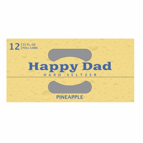 Happy Dad Pineapple Hard Seltzer Perspective: right