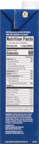 Rice Dream® Unsweetened Organic Original Rice Drink Perspective: right