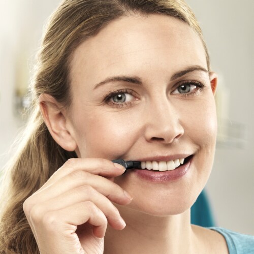 TEPE Interdental Brush Original Cleaners - Dental Brushes Between Teeth 25 Pk, Black 1.5mm Perspective: right